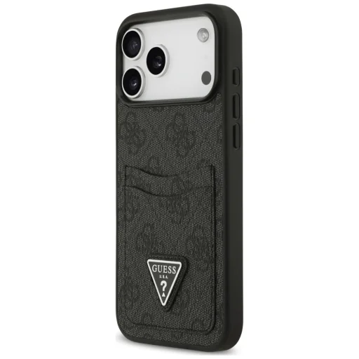 Apple iPhone 18 Pro Max / 17 Pro Max čierne puzdro Guess 4G Double Card Triangle - 2