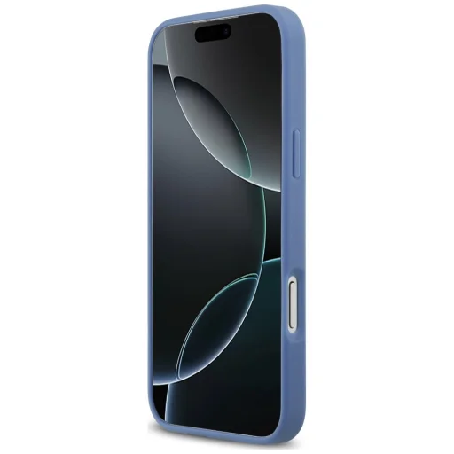  iPhone 18 Pro Max és iPhone 17 Pro Max készülékhez való Guess 4G Double Card Triangle kék tok - 5