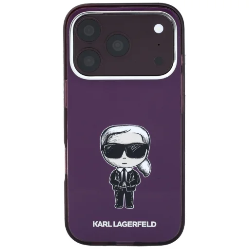 iPhone 18 Pro / 17 Pro bordové puzdro Karl Lagerfeld IML Ikonik Sketch Print MagSafe - 3