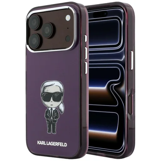 iPhone 18 Pro / 17 Pro bordové puzdro Karl Lagerfeld IML Ikonik Sketch Print MagSafe - 1