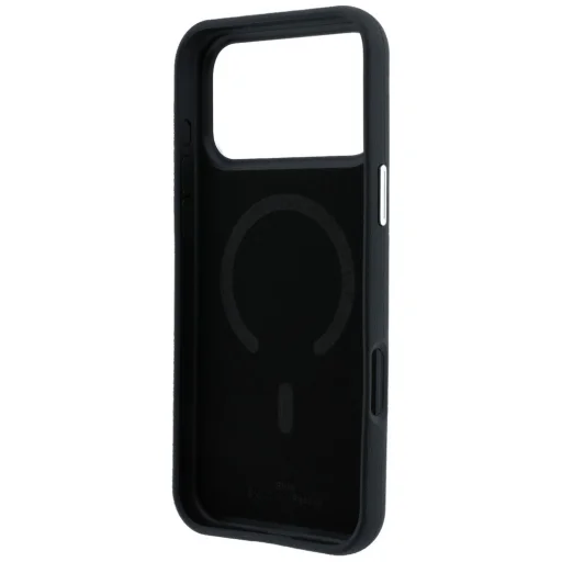 iPhone 18 Pro / 17 Pro čierne BMW prešívané puzdro s kovovým logom a magnetický držiak na karty - 7