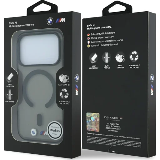 iPhone 18 Pro Max / iPhone 17 Pro Max antracitové BMW M IML MagSafe puzdro - 7
