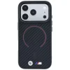  iPhone 18 Pro / iPhone 17 Pro tok – BMW M Kevlar MagSafe, fekete, piros mintával thumbnail