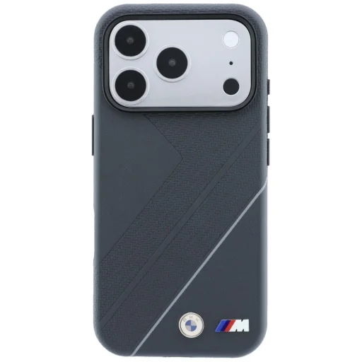 iPhone 18 Pro Max / iPhone 17 Pro Max puzdro BMW M Tire Track MagSafe, so strieborným pásikom, antracitové - 3