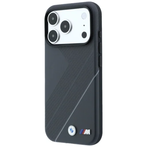 iPhone 18 Pro Max / iPhone 17 Pro Max puzdro BMW M Tire Track MagSafe, so strieborným pásikom, antracitové - 2