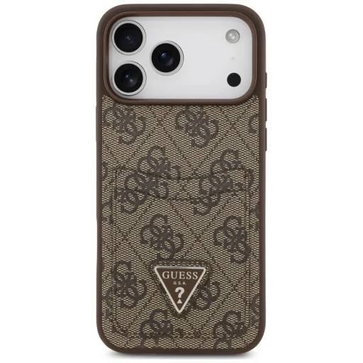  iPhone 18 Pro Max / iPhone 17 Pro Max Guess 4G Double Card Triangle barna tok - 3