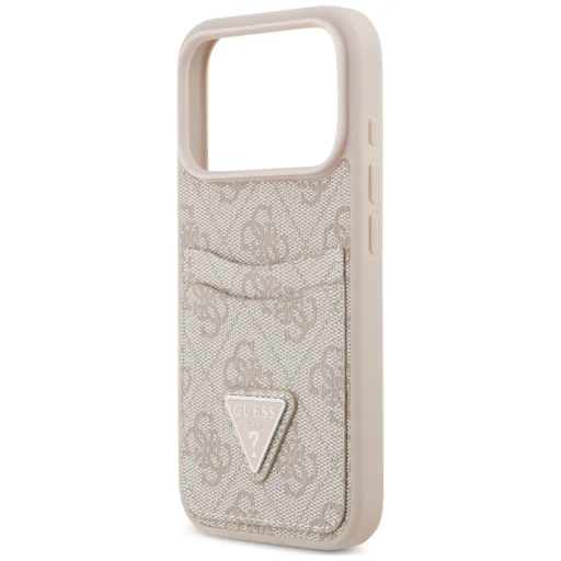  iPhone 18 Pro / iPhone 17 Pro rózsaszín Guess 4G Double Card Triangle tok - 6