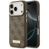  iPhone 18 Pro / 17 Pro tok – barna Guess 4G Logo Plate MagSafe thumbnail