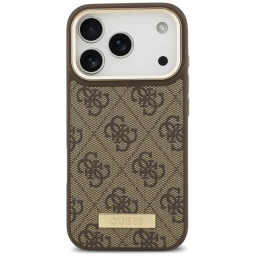  iPhone 18 Pro / 17 Pro tok – barna Guess 4G Logo Plate MagSafe - 3
