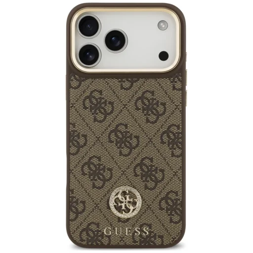  iPhone 18 Pro Max / iPhone 17 Pro Max Guess 4G Strass Logo MagSafe barna tok - 3