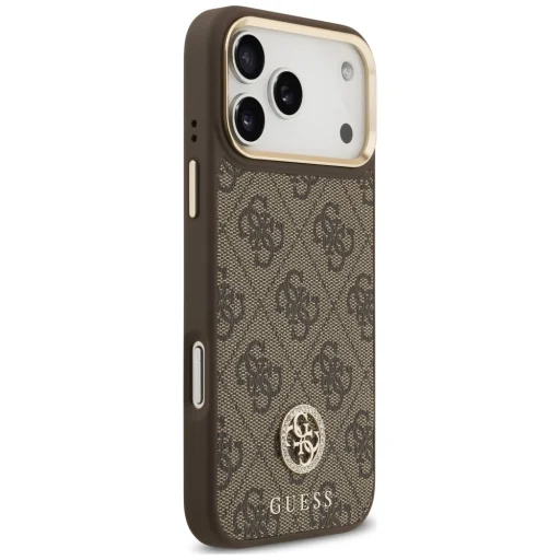 iPhone 18 Pro Max / iPhone 17 Pro Max Guess 4G Strass Logo MagSafe barna tok - 4