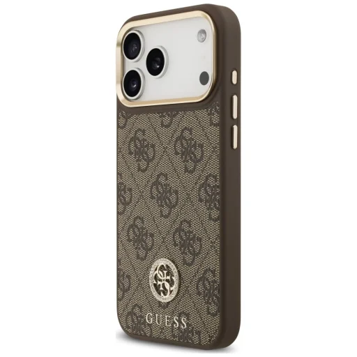 iPhone 18 Pro Max / iPhone 17 Pro Max Guess 4G Strass Logo MagSafe hnedý kryt - 2