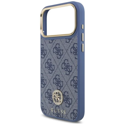 Puzdro pre iPhone 18 Pro Max a iPhone 17 Pro Max – Guess 4G Strass Logo MagSafe, modré - 6