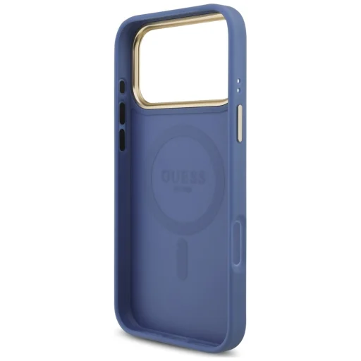  iPhone 18 Pro Max és iPhone 17 Pro Max tok – Guess 4G Strass Logo MagSafe, kék - 7