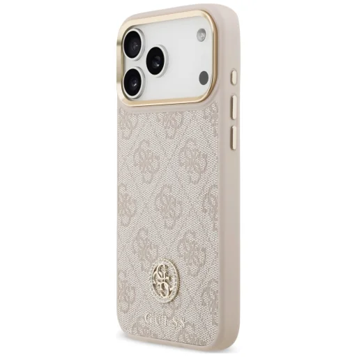  iPhone 18 Pro Max / iPhone 17 Pro Max rózsaszín Guess 4G Strass Logo MagSafe tok - 2