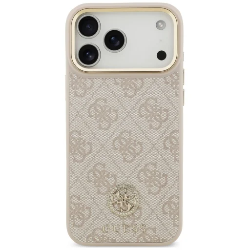  iPhone 18 Pro Max / iPhone 17 Pro Max rózsaszín Guess 4G Strass Logo MagSafe tok - 3