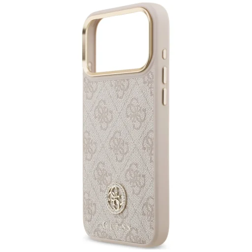 iPhone 18 Pro Max / iPhone 17 Pro Max rózsaszín Guess 4G Strass Logo MagSafe tok - 6