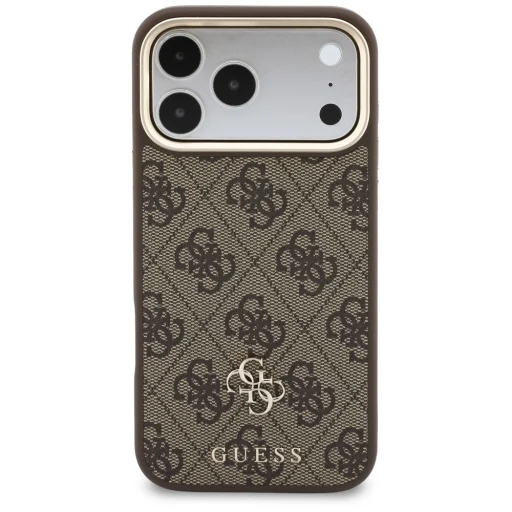  iPhone 18 Pro Max / iPhone 17 Pro Max Guess 4G MagSafe tok mágneses pénztárcával és pánttal, barna - 3