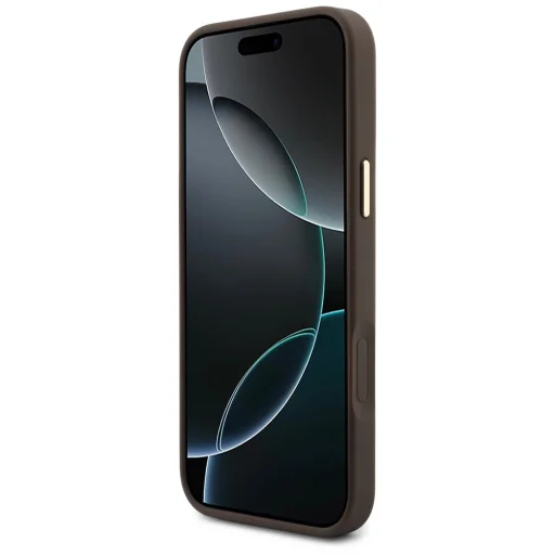  iPhone 18 Pro Max / iPhone 17 Pro Max Guess 4G MagSafe tok mágneses pénztárcával és pánttal, barna - 5