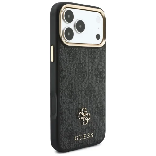  iPhone 18 Pro / 17 Pro MagSafe tok mágneses pénztárcával – Guess 4G, fekete - 4