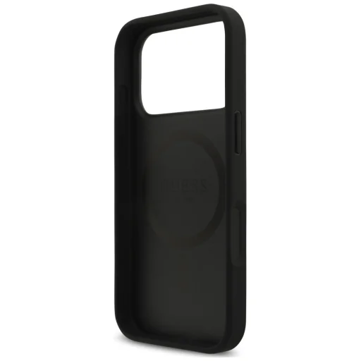  iPhone 17 Pro Max / 18 Pro Max Guess Croco Triangle Logo MagSafe tok, fekete - 7