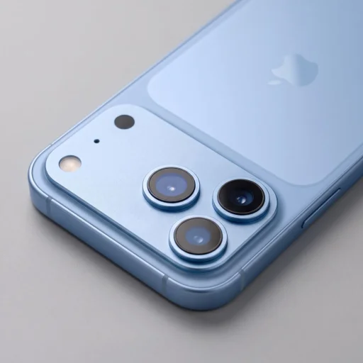  Apple iPhone 18 Pro Max világoskék Tech-Protect Camfull Fit+ kameravédő - 6