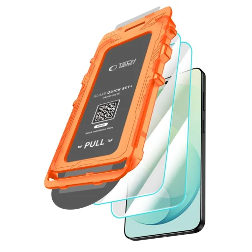  Samsung Galaxy S26 FE Tech-Protect Quick Set+ átlátszó edzett üveg, 2 db - 2