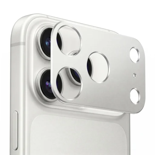  Apple iPhone 18 Pro ezüst Tech-Protect Camalloy Fit+ alumíniumötvözet kameravédő - 4