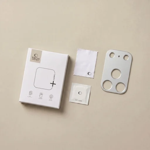  Apple iPhone 18 Pro ezüst Tech-Protect Camalloy Fit+ alumíniumötvözet kameravédő - 9