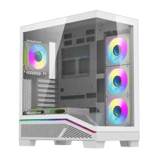 DarkFlash K430 fehér számítógépház 6 ventilátorral