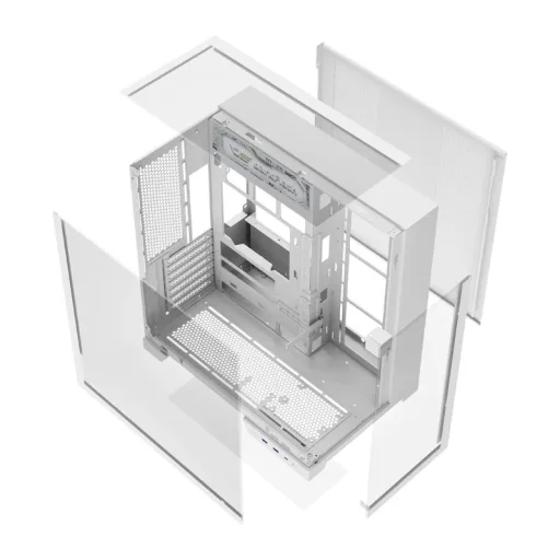 Darkflash TH285 PLUS fehér ATX számítógépház 8 ventilátorral - 11