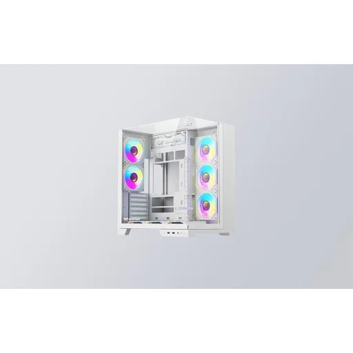 Darkflash TH285 PLUS fehér ATX számítógépház 8 ventilátorral - 14