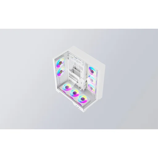 Darkflash TH285 PLUS fehér ATX számítógépház 8 ventilátorral - 16