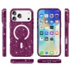 iPhone 18 Pro Max / 17 Pro Max készülékhez Terminátor stílusú csillámporos MagSafe mágneses telefontok (cseresznyepiros) tok thumbnail