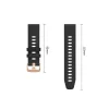  Garmin Fenix 5S / 5S Plus / 6S / 6S Pro / 7S / 8 / 9 / 9 Pro (43 mm) fekete Tech-Protect szilikon óraszíj thumbnail