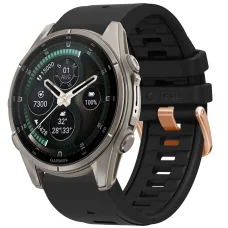  Garmin Fenix 5S / 5S Plus / 6S / 6S Pro / 7S / 8 / 9 / 9 Pro (43 mm) fekete Tech-Protect szilikon óraszíj