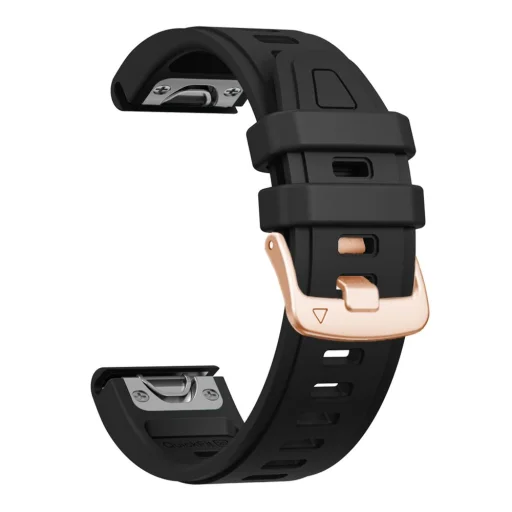  Garmin Fenix 5S / 5S Plus / 6S / 6S Pro / 7S / 8 / 9 / 9 Pro (43 mm) fekete Tech-Protect szilikon óraszíj - 3