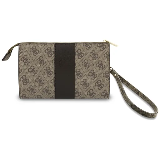Guess 4G with Round 4G & Classic Logos Stripe barna telefontáska - 4