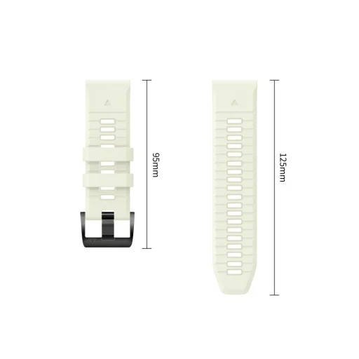 Tech-Protect Silicone óraszíj Garmin Fenix 5 / 6 / 6 Pro / 7 / 8 / 8 Pro / E / 9 / 9 Pro (51 mm) modellekhez, kőszürke - 4