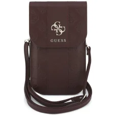 Guess Peony 4G bordó telefontáska logós díszcsíkkal és pánttal