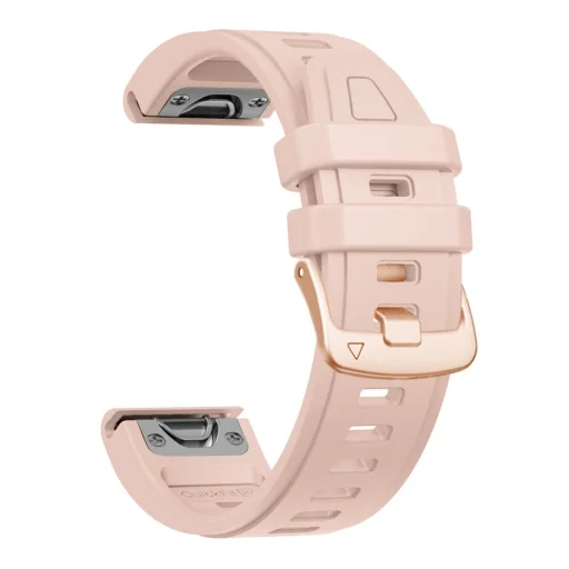 Tech-Protect Silicone óraszíj Garmin Fenix 5S / 5S Plus / 6S / 6S Pro / 7S / 8 / 9 / 9 Pro (43 mm) készülékhez, púderrózsaszín - 3