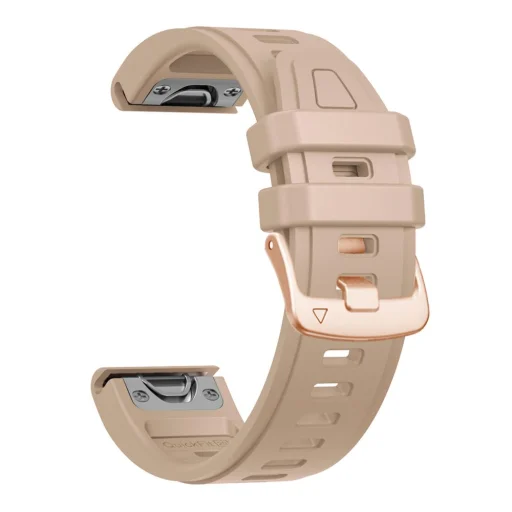 Tech-Protect Silicone óraszíj Garmin Fenix 5S / 5S Plus / 6S / 6S Pro / 7S / 8 / 9 / 9 Pro (43 mm) modellekhez, dióbarna - 3