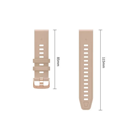 Tech-Protect Silicone óraszíj Garmin Fenix 5S / 5S Plus / 6S / 6S Pro / 7S / 8 / 9 / 9 Pro (43 mm) modellekhez, dióbarna - 4