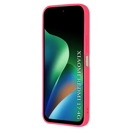  Xiaomi Redmi 17 4G / Redmi 17 5G szilikon tok Techsuit SoftFlex – élénk rózsaszín - 2