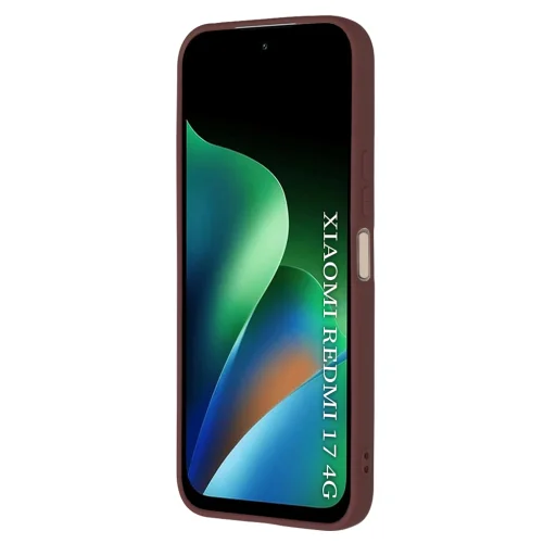  Xiaomi Redmi 17 4G / Redmi 17 5G Techsuit SoftFlex szilvavörös szilikontok - 2