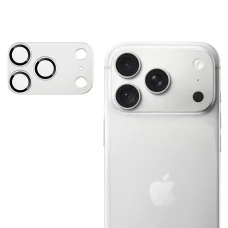  iPhone 18 Pro ezüst Techsuit teljes kameravédő edzett üvegfólia