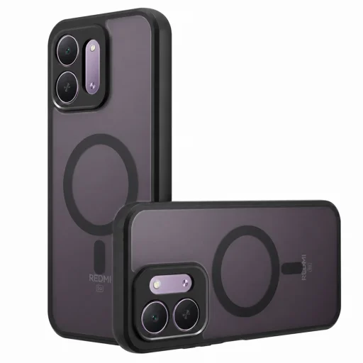  Xiaomi Redmi 17C 5G matt fekete Techsuit PureFrost MagSafe tok - 1