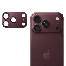  iPhone 18 Pro Max sötét cseresznyeszínű Techsuit edzett üveg kameravédő fólia, teljes kamerafedéssel