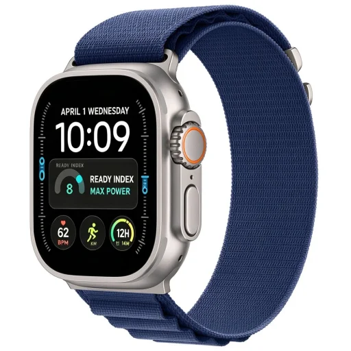  Apple Watch 8/9/10/11/12/SE/Ultra (44/45/46/49 mm) sötétkék Tech-Protect Nylon Pro fonott nejlon óraszíj - 2