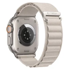  Apple Watch 8/9/10/11/12/SE/Ultra 44/45/46/49 mm Tech-Protect Nylon Pro fonott nejlon óraszíj, csillagfény színben